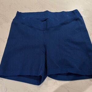 Aerie Offline Seamless Ribbed Bike Shorts Royal Blue